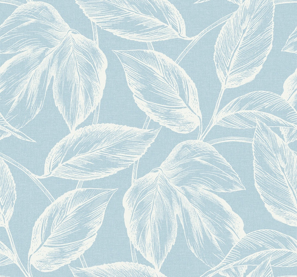 Sketched Leaves Wallpaper
