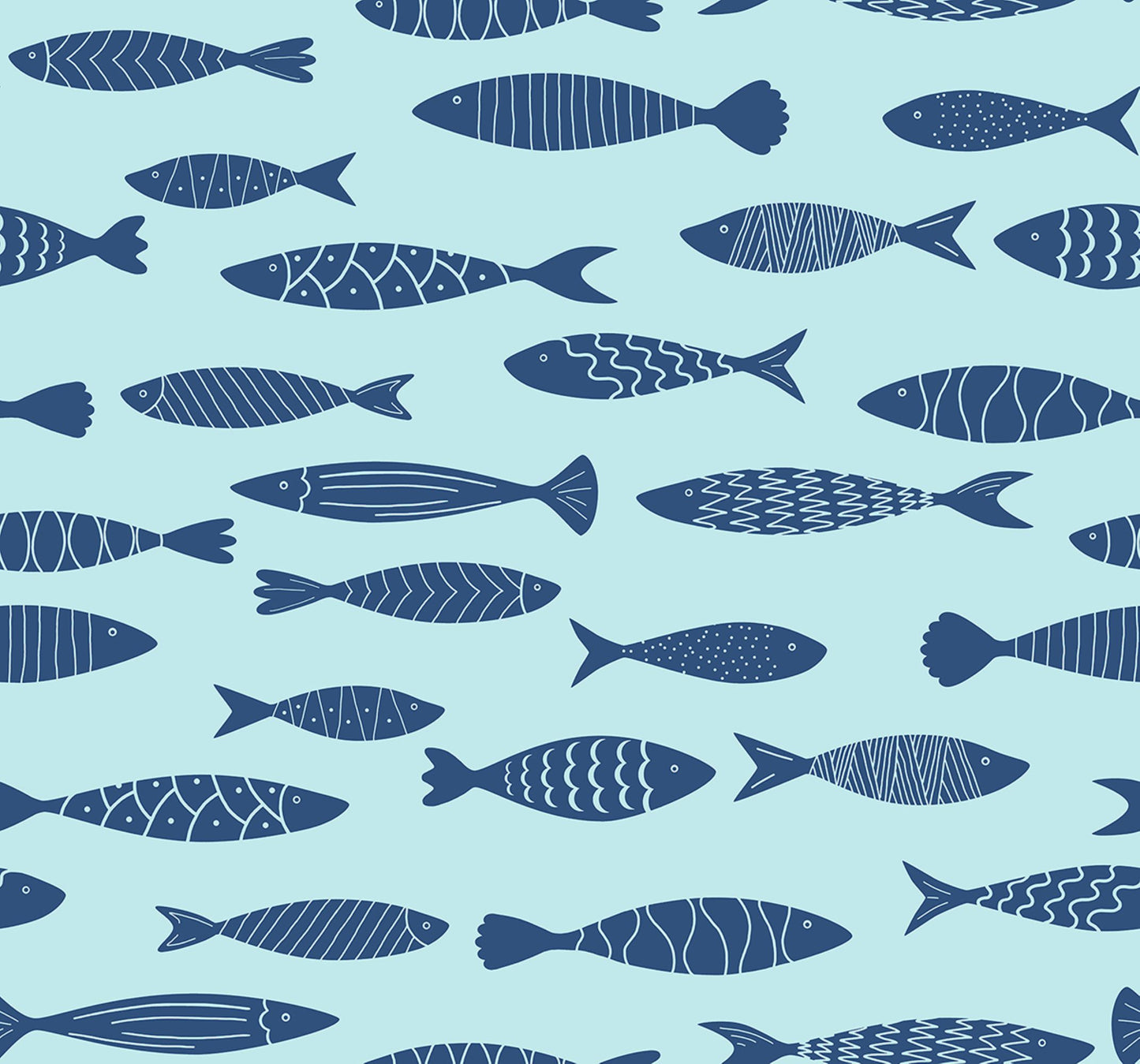 Painted Fish Wallpaper