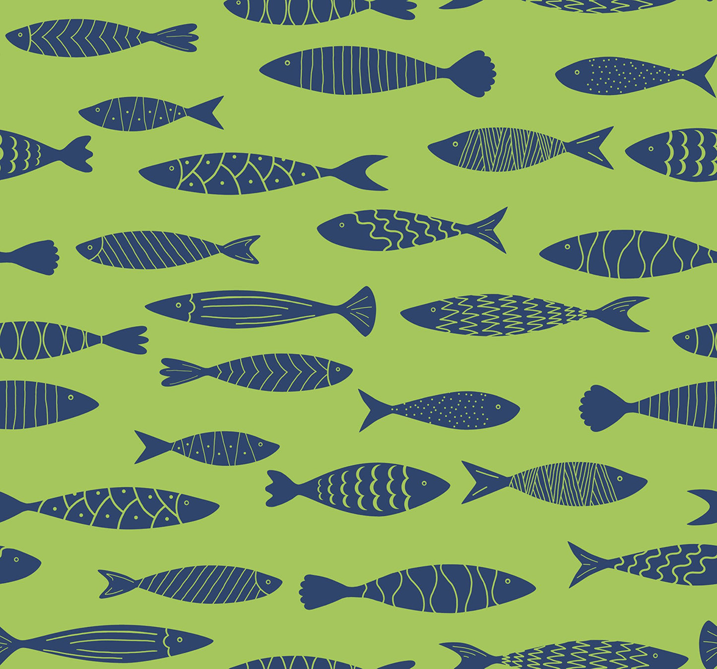 Painted Fish Wallpaper