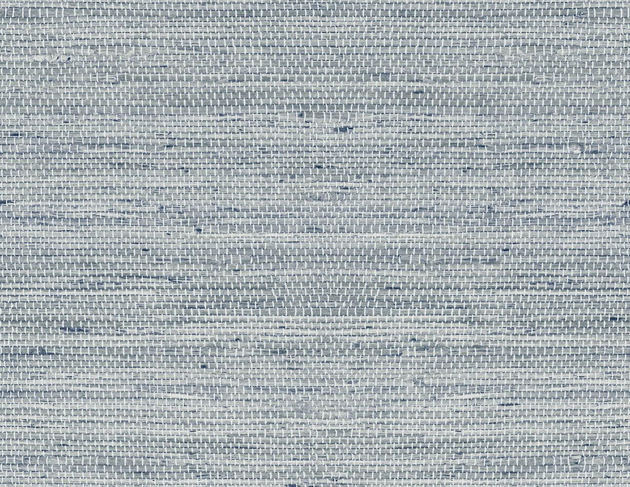 Weave Grasscloth Effect Peel Stick wallpaper in light blue has a subtle grid-like woven texture with intersecting threads.