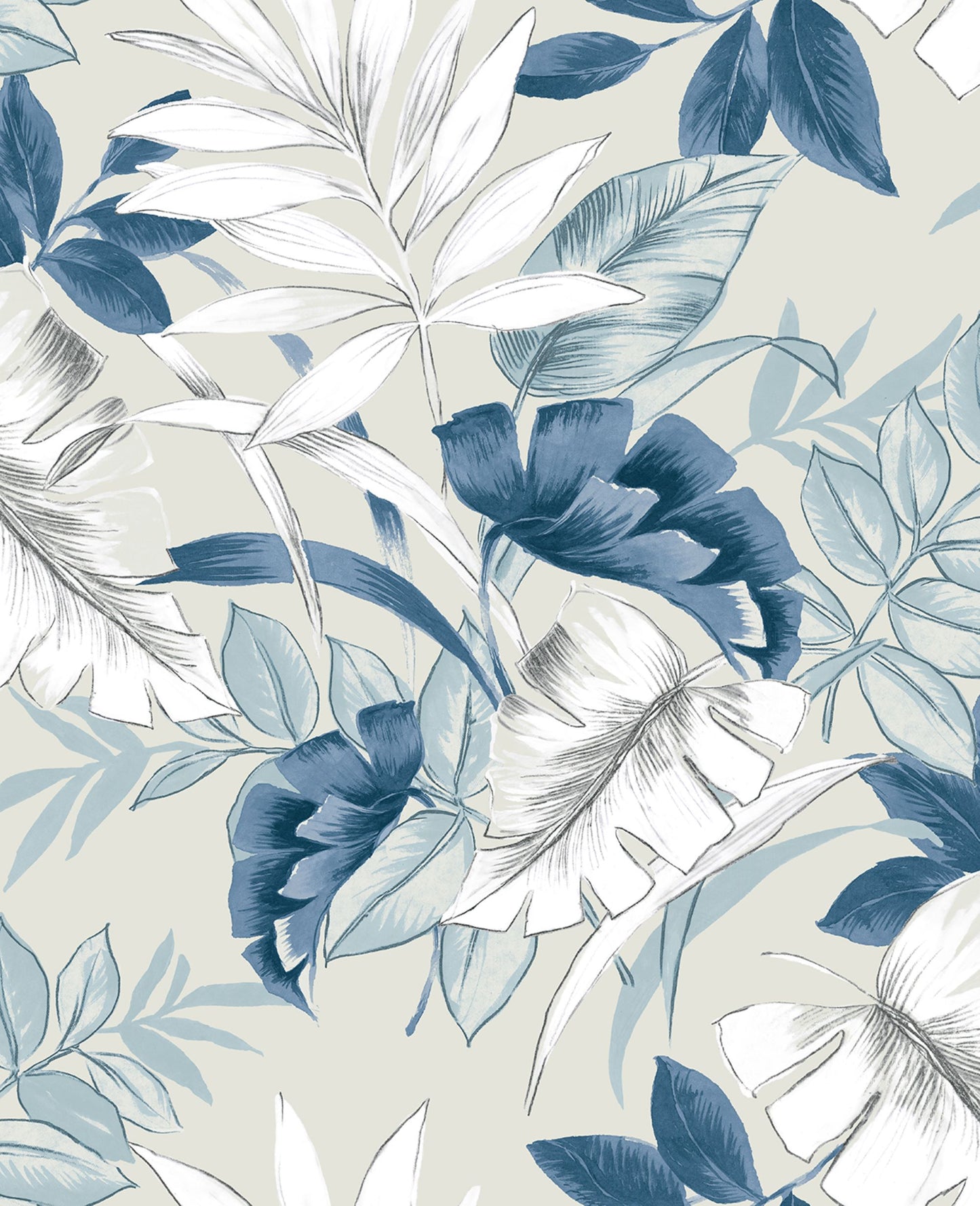 Tropical Leaves Peel & Stick