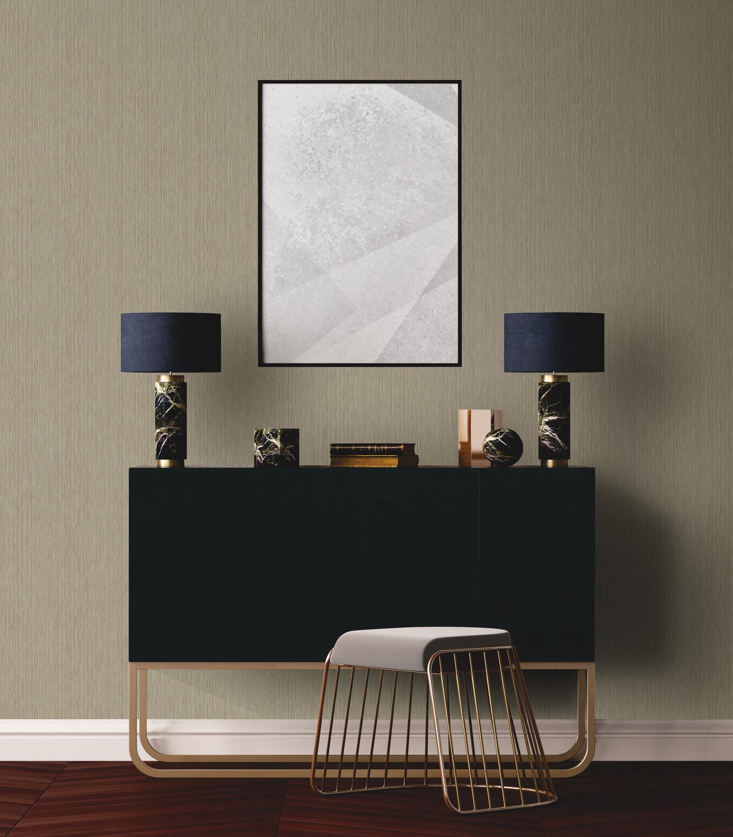 Textile Effect Vertical Wallpaper