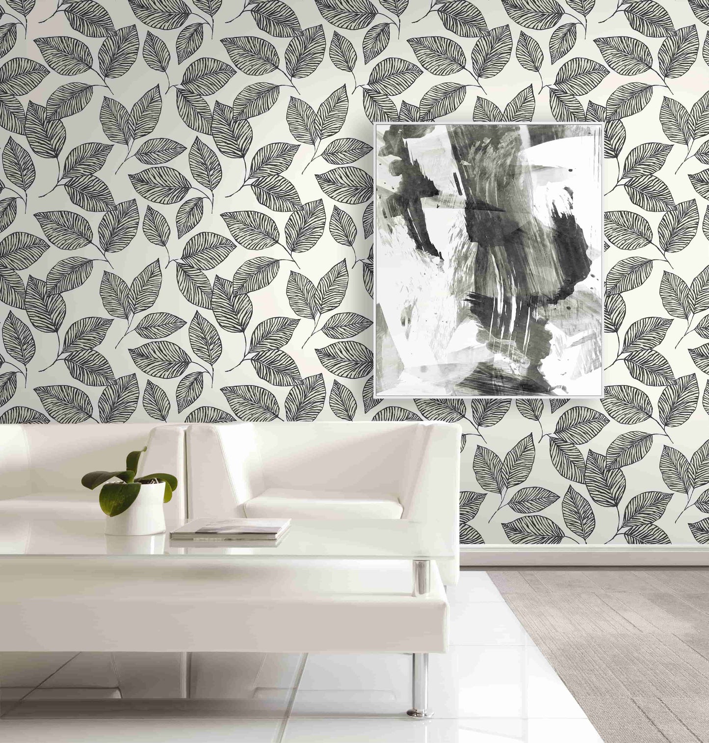 Stylized Foliage Wallpaper