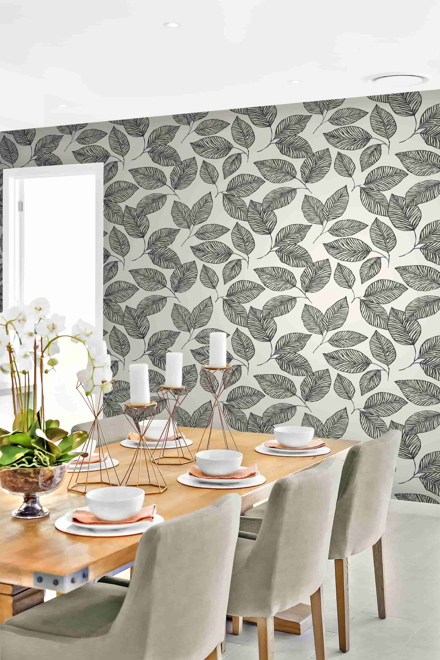 Stylized Foliage Wallpaper