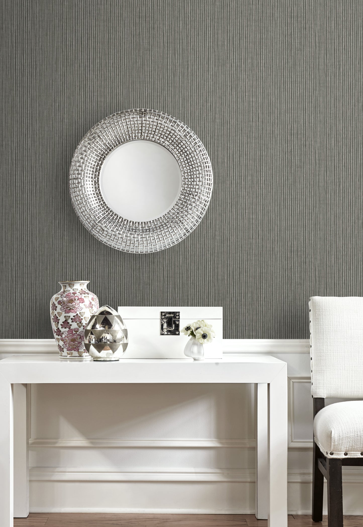 Strie Velvet Imitation Wallpaper