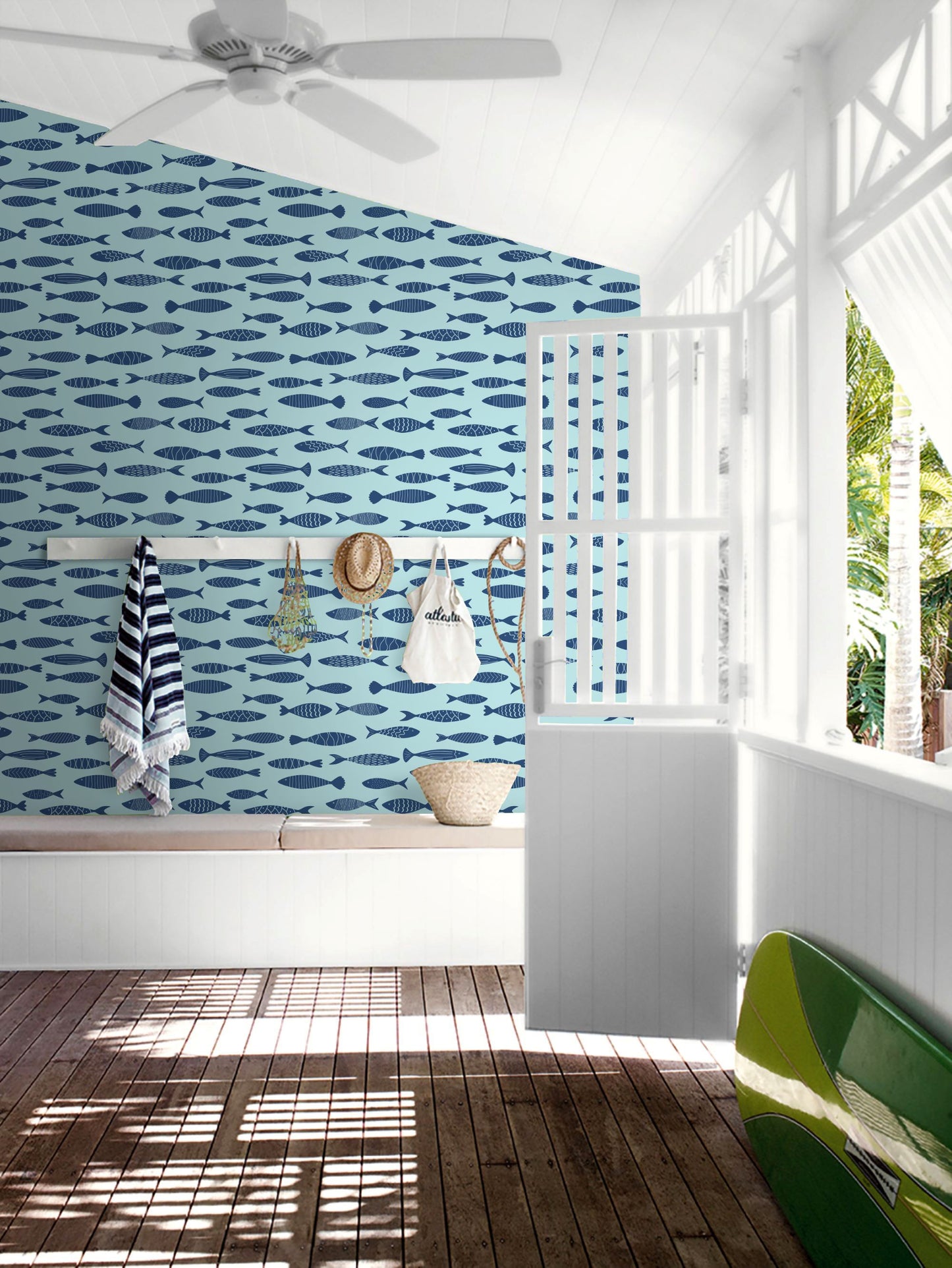 Painted Fish Wallpaper