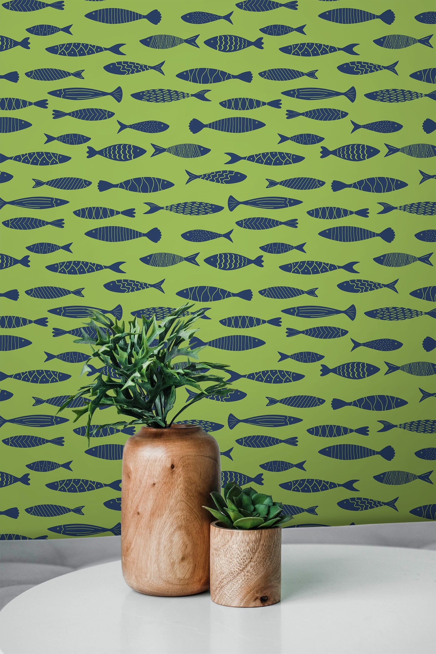 Painted Fish Wallpaper