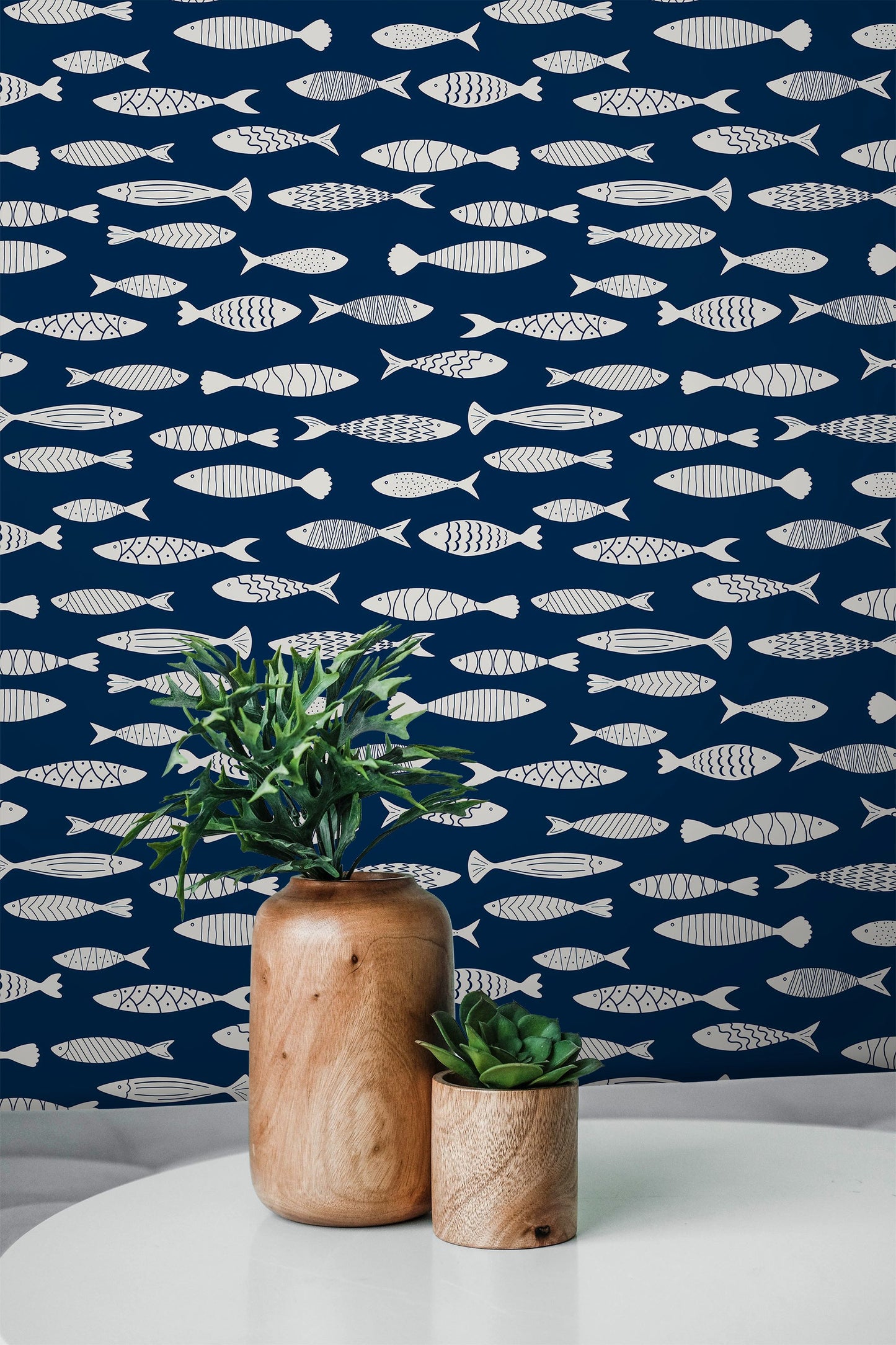 Painted Fish Wallpaper