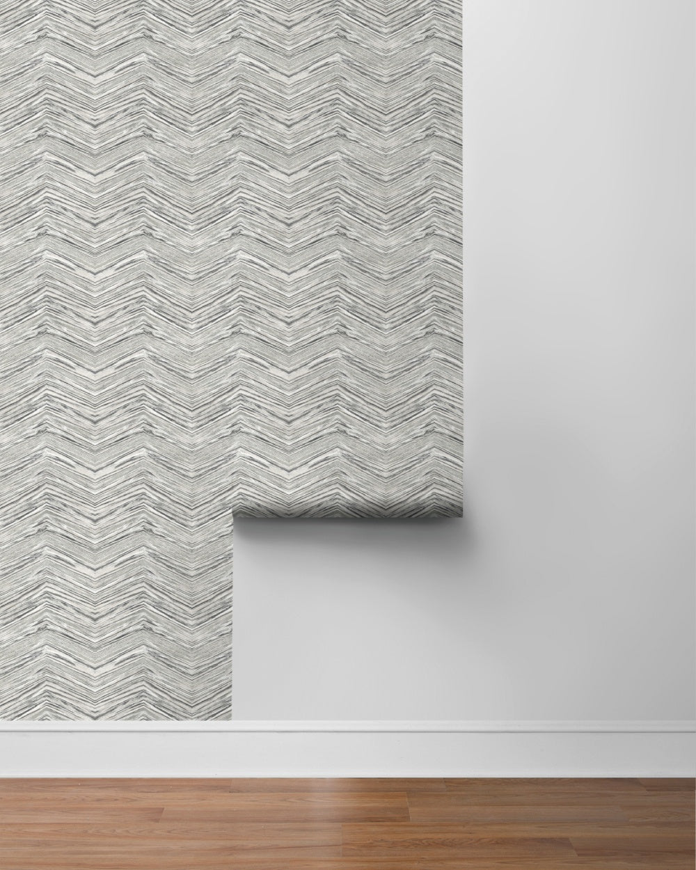 Wood Chevron Peel & Stick