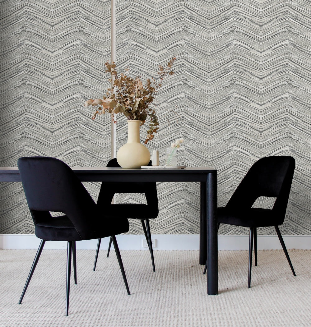 Wood Chevron Peel & Stick