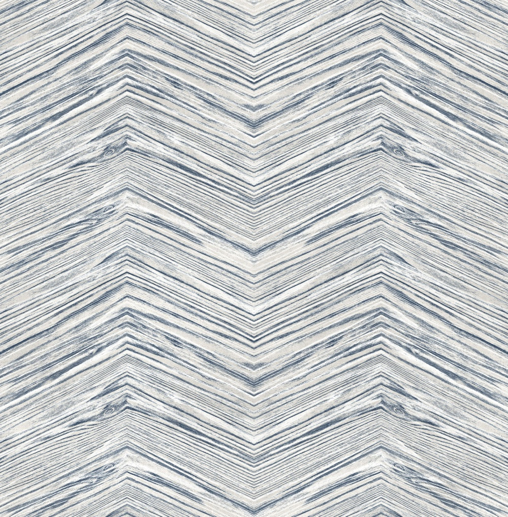 Wood Chevron Peel & Stick