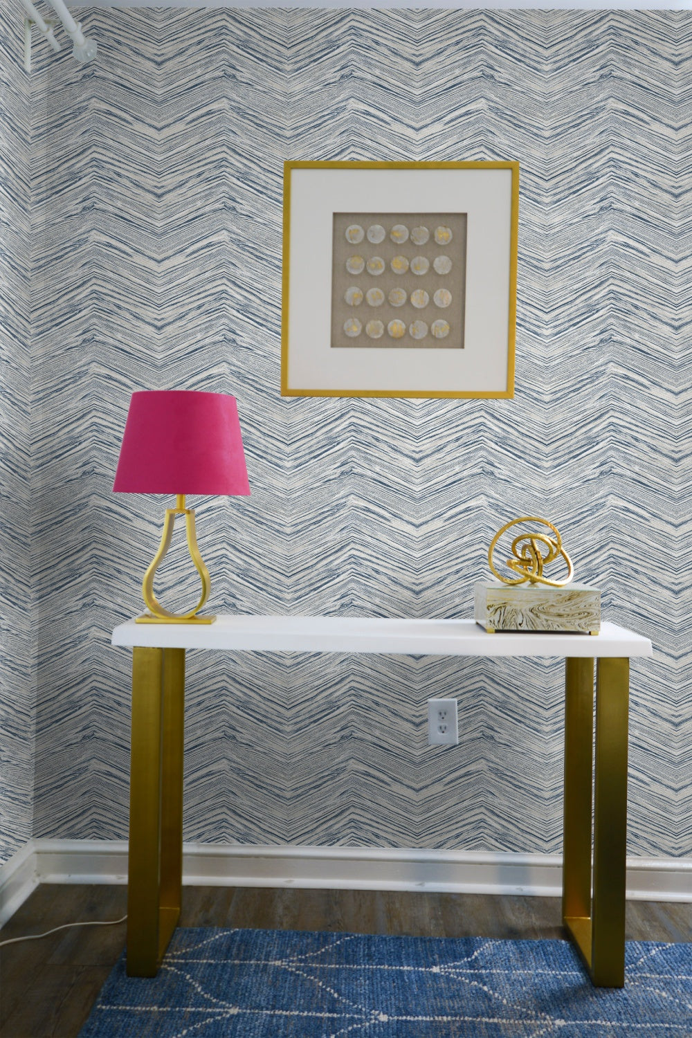 Wood Chevron Peel & Stick