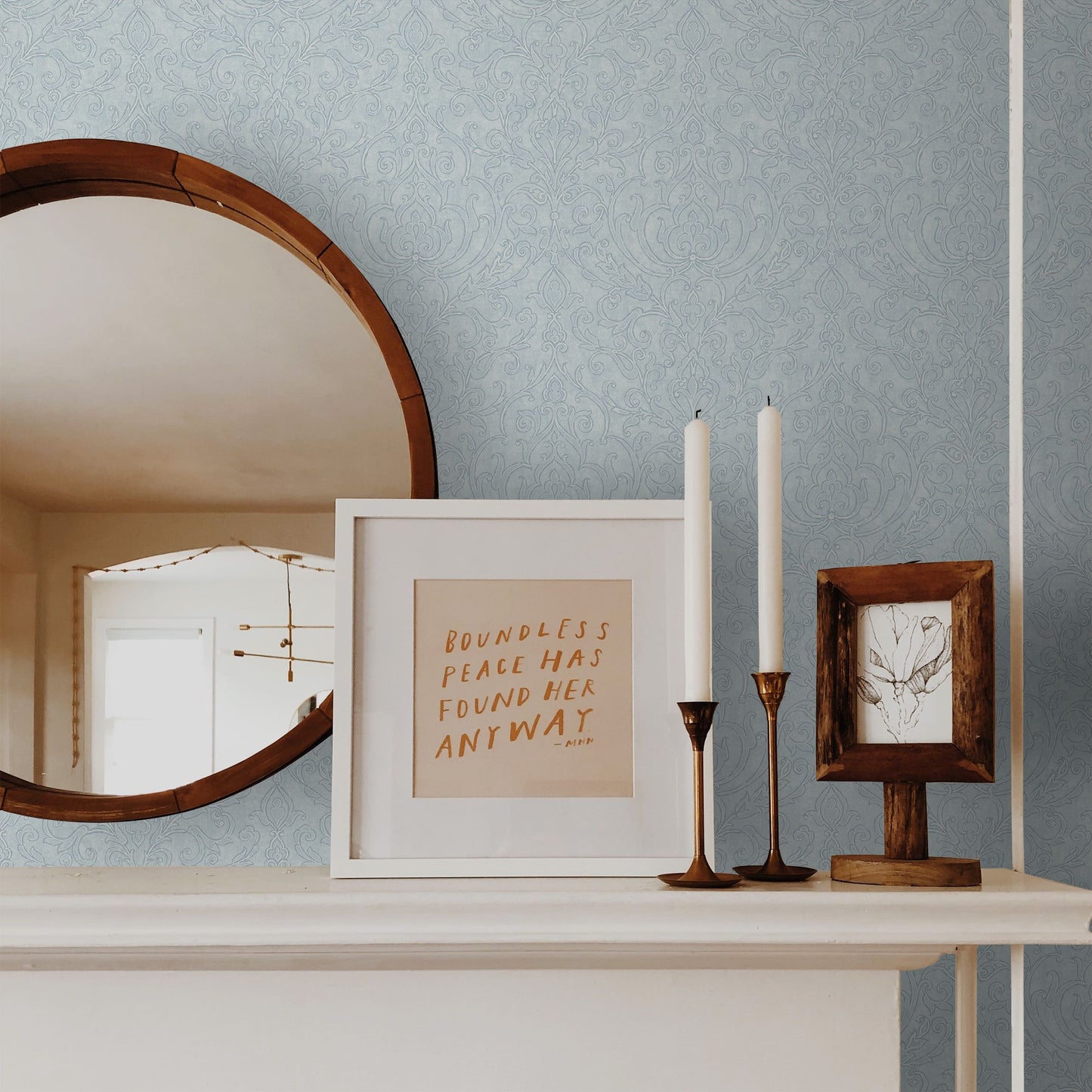 Soft Damask Wallpaper