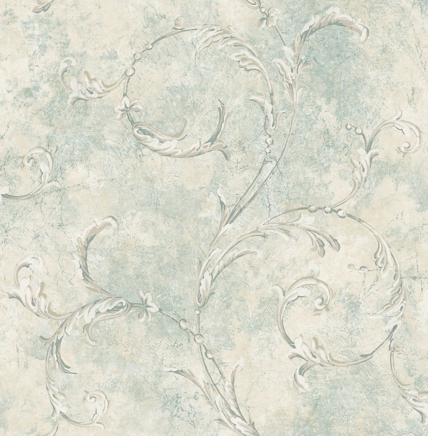 Vintage Scroll Wallpaper