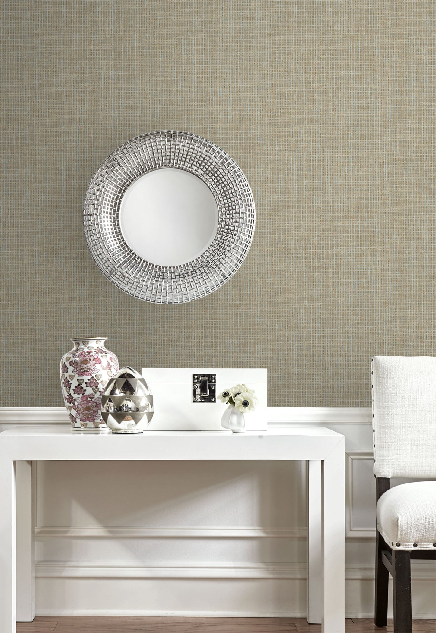 Grasscloth Impression Wallpaper