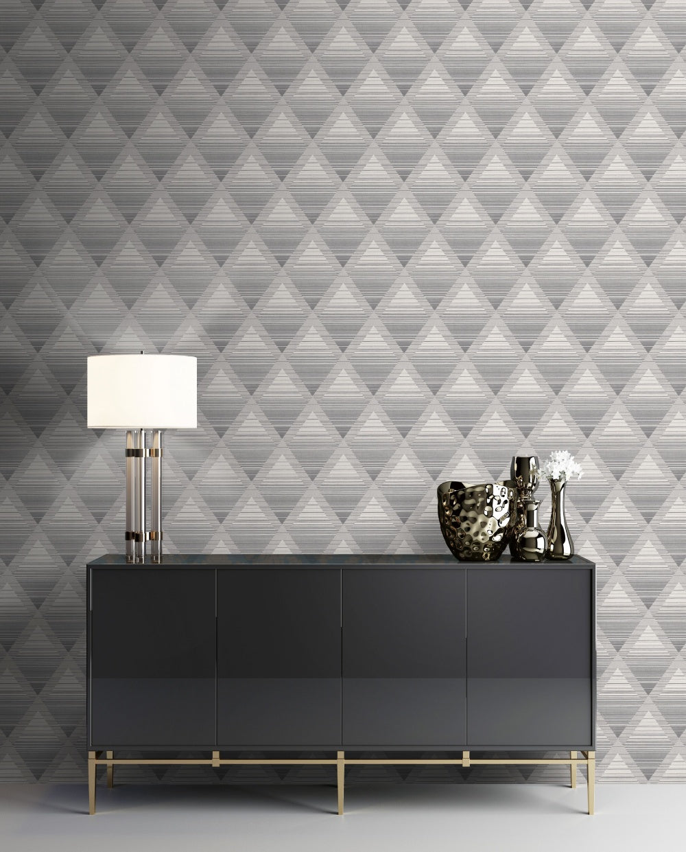 Metallic Rhombus Wallpaper