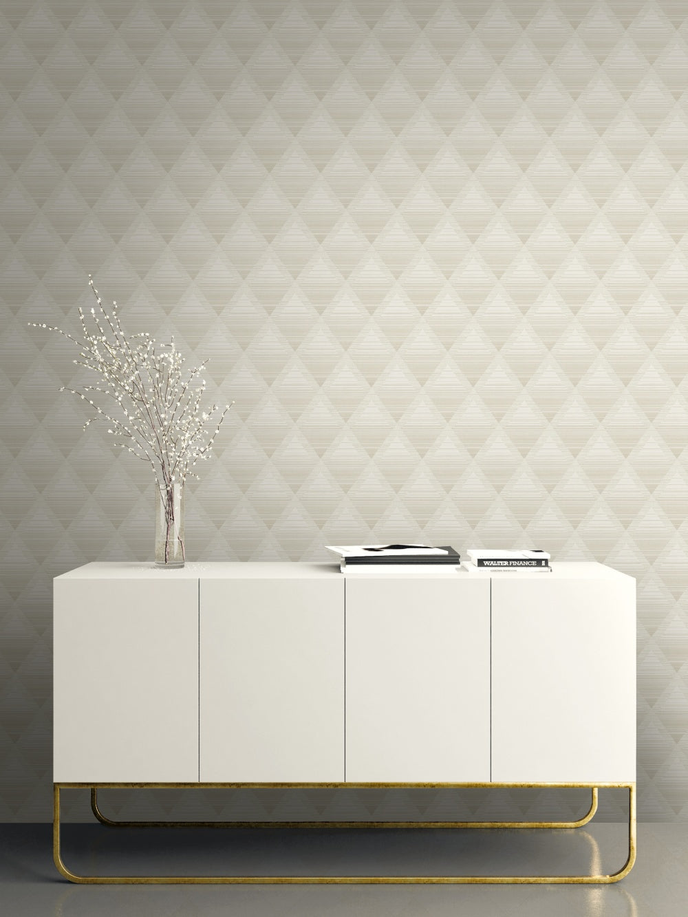 Metallic Rhombus Wallpaper