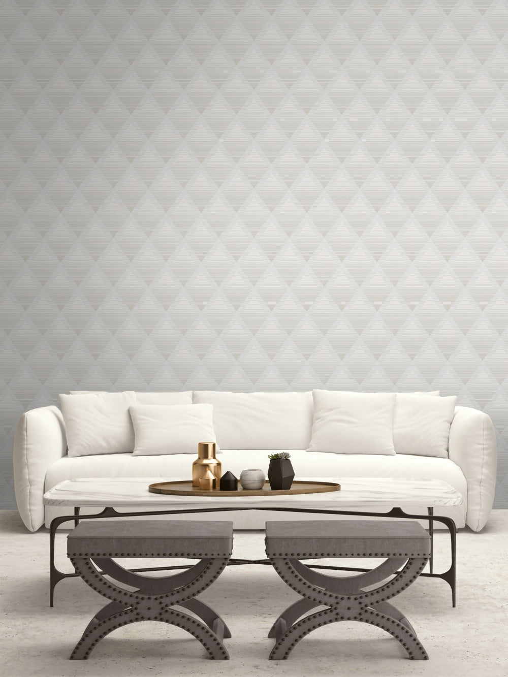 Metallic Rhombus Wallpaper