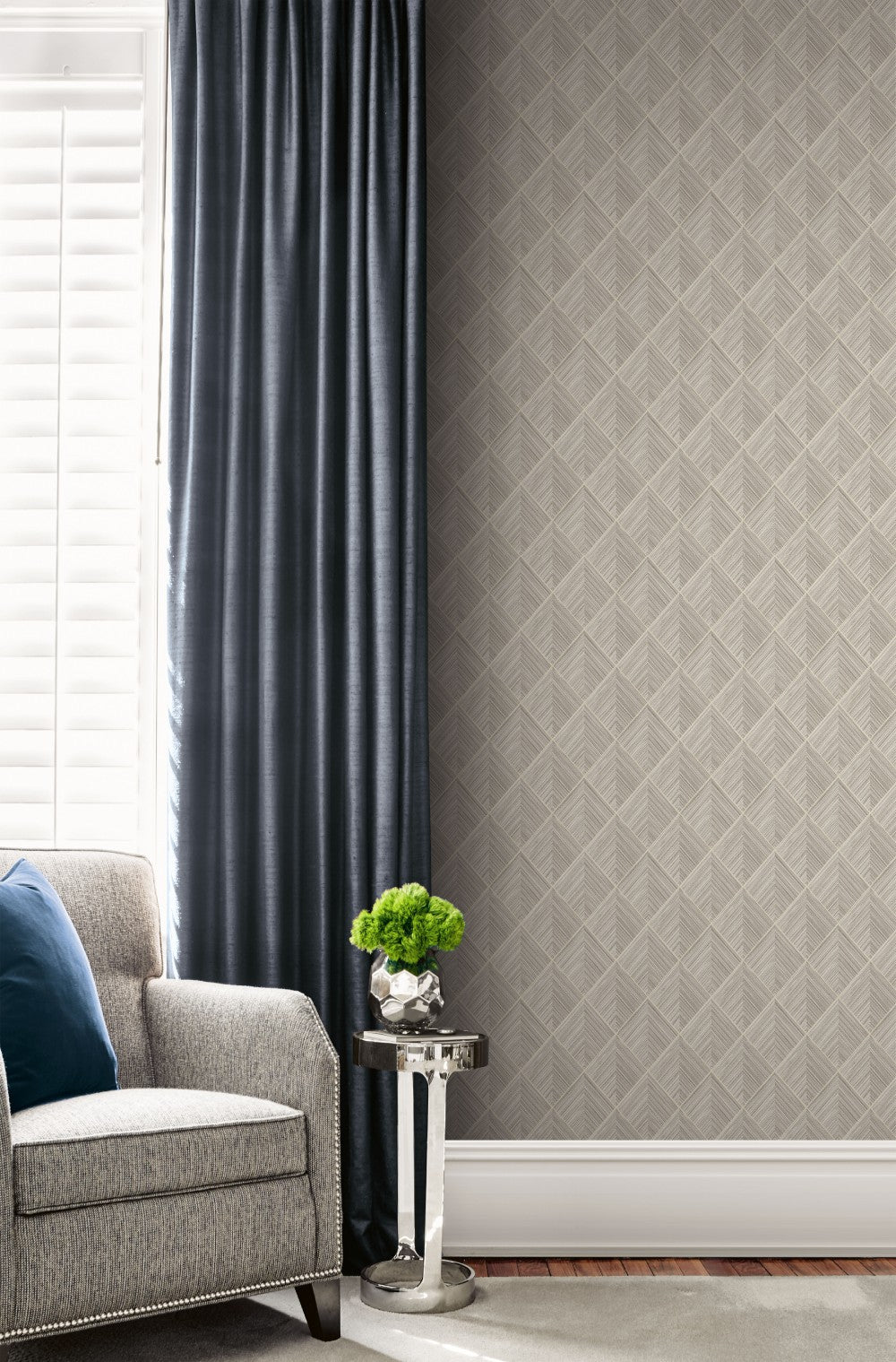 Pyramid Grasscloth Wallpaper