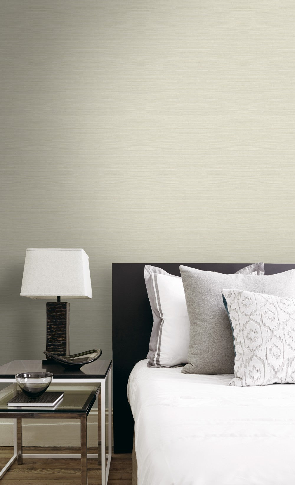 Thin Grasscloth Effect Wallpaper
