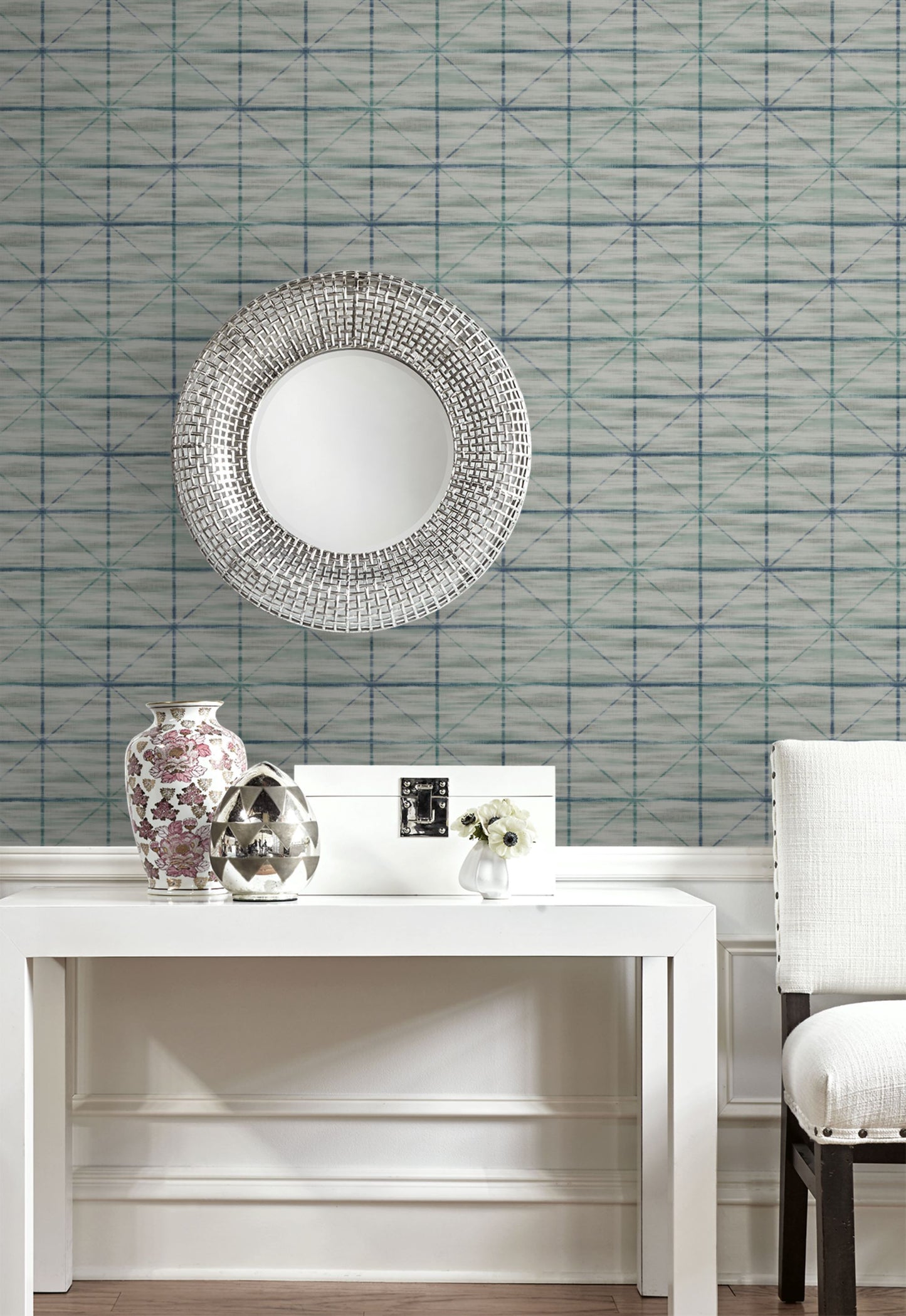 Metallic Squares Wallpaper