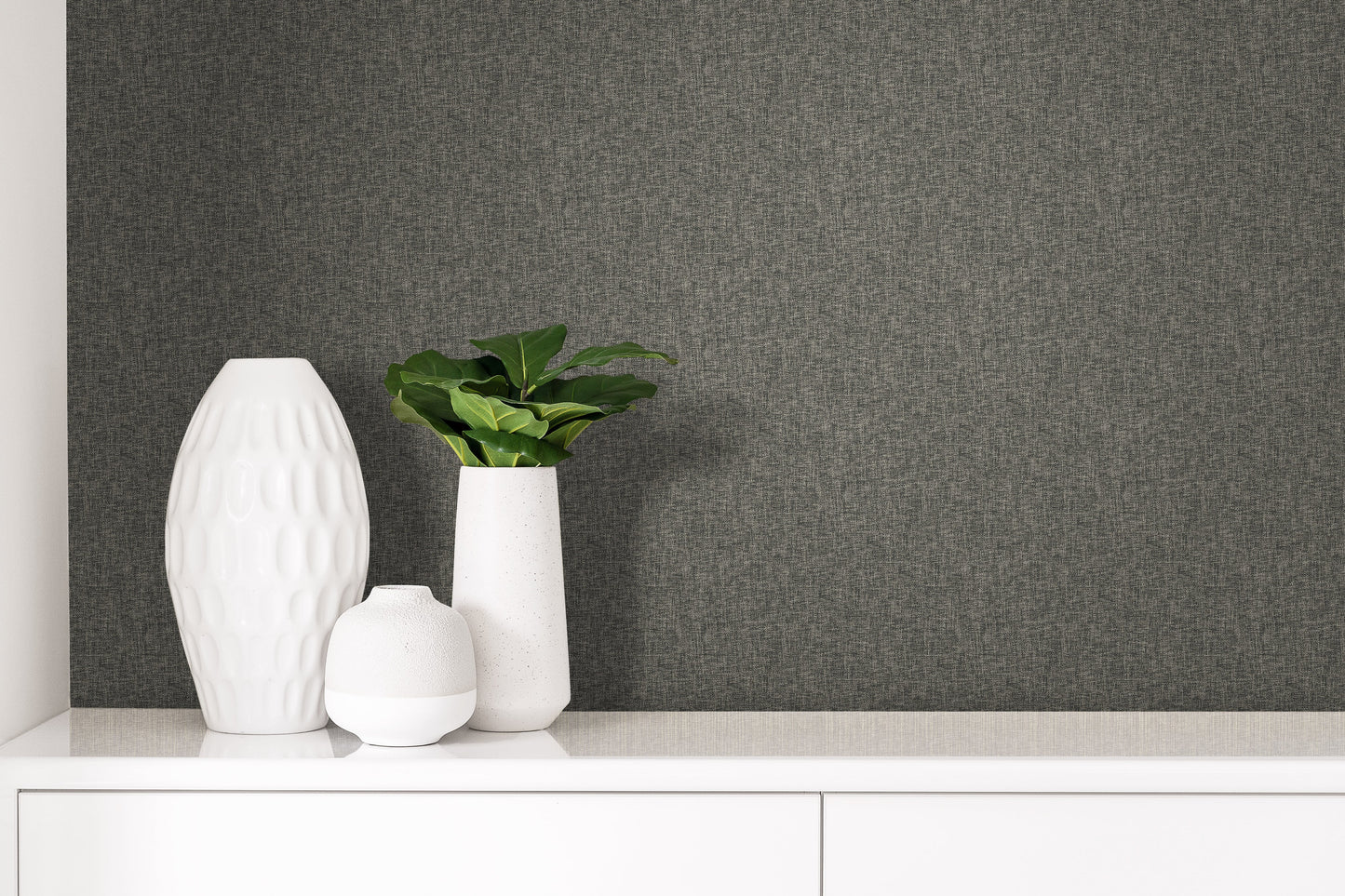 Textile Plain Linen Wallpaper