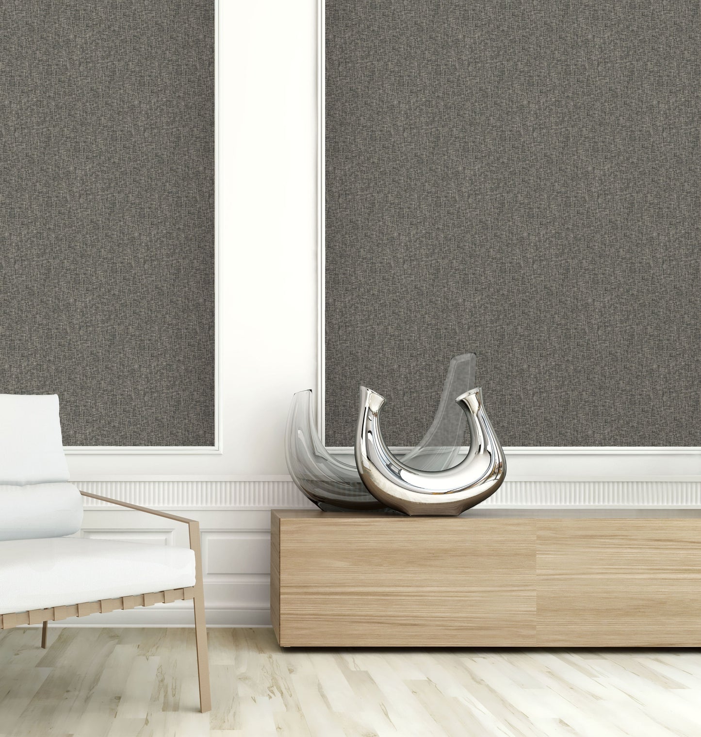 Textile Plain Linen Wallpaper