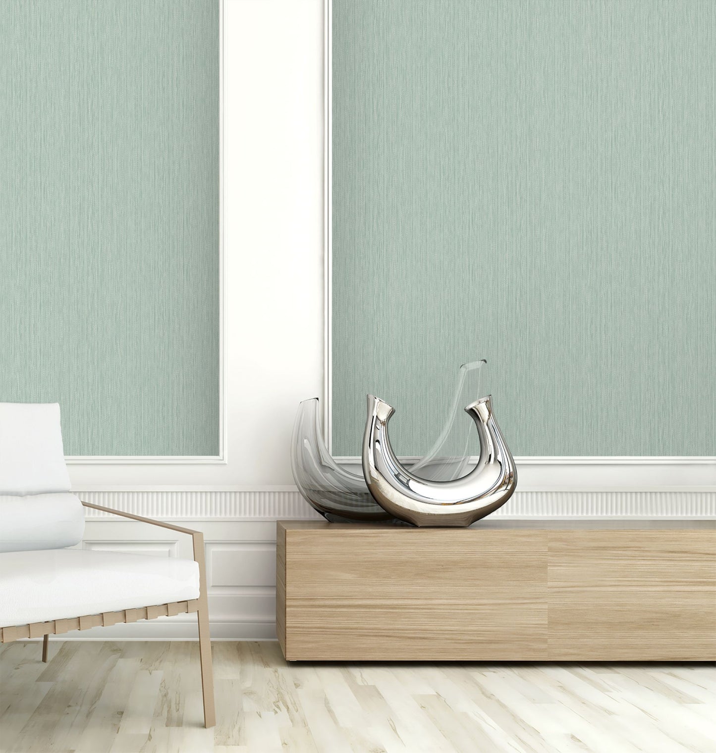 Textile Effect Vertical Wallpaper
