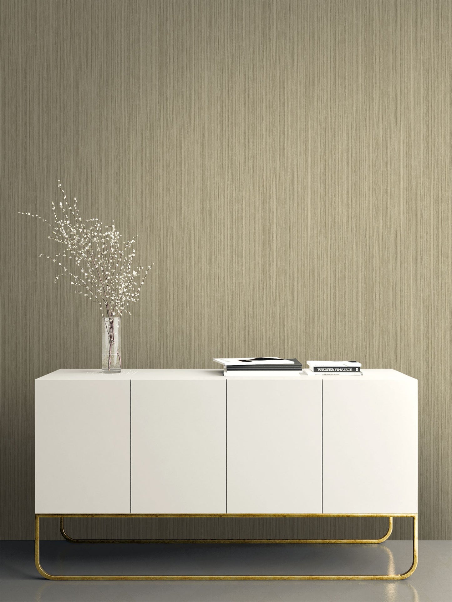 Textile Effect Vertical Wallpaper