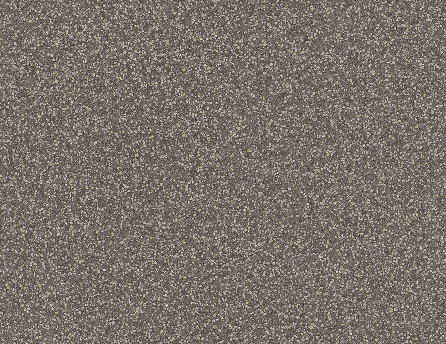Close-up of Mica Stone Effect Wallpaper featuring a gray and yellow speckled, faux stone textured surface.