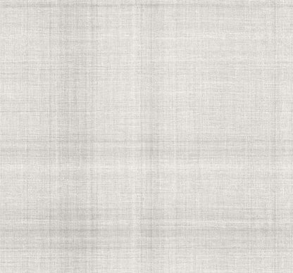 Textured Plaid Commercial Vinyl in light gray features a subtle woven pattern with slight shading variations.