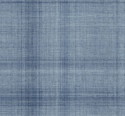 Textured Plaid Commercial Vinyl with a woven pattern and classic crisscross design, similar to traditional jean fabric.
