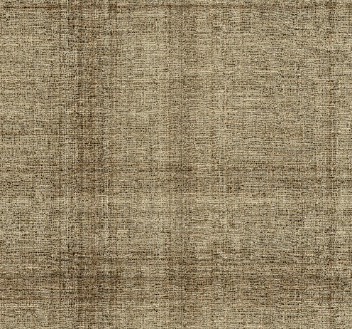 A close-up of Textured Plaid Commercial Vinyl shows its light brown woven fabric with subtle thread patterns.