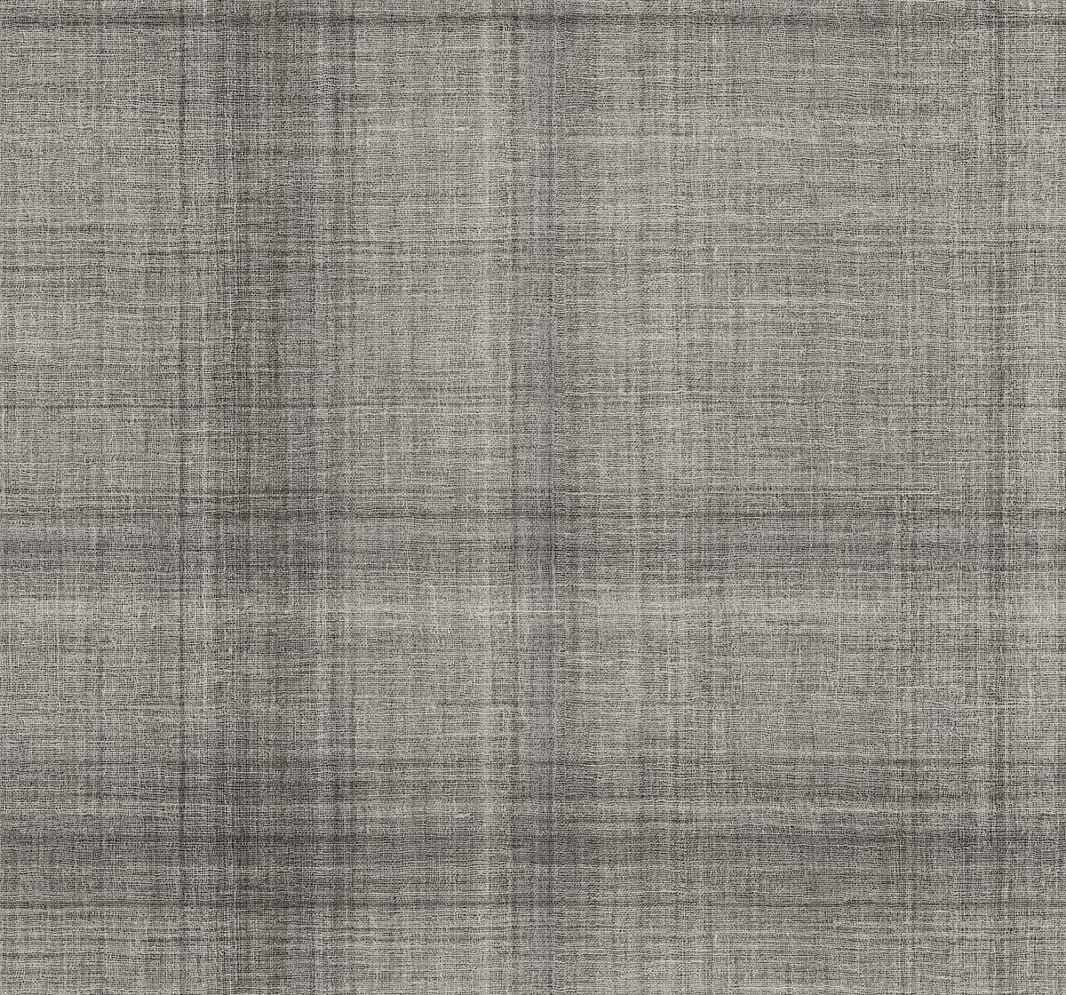 Textured Plaid Commercial Vinyl in gray features a subtle crisscross pattern like woven linen or plaid.