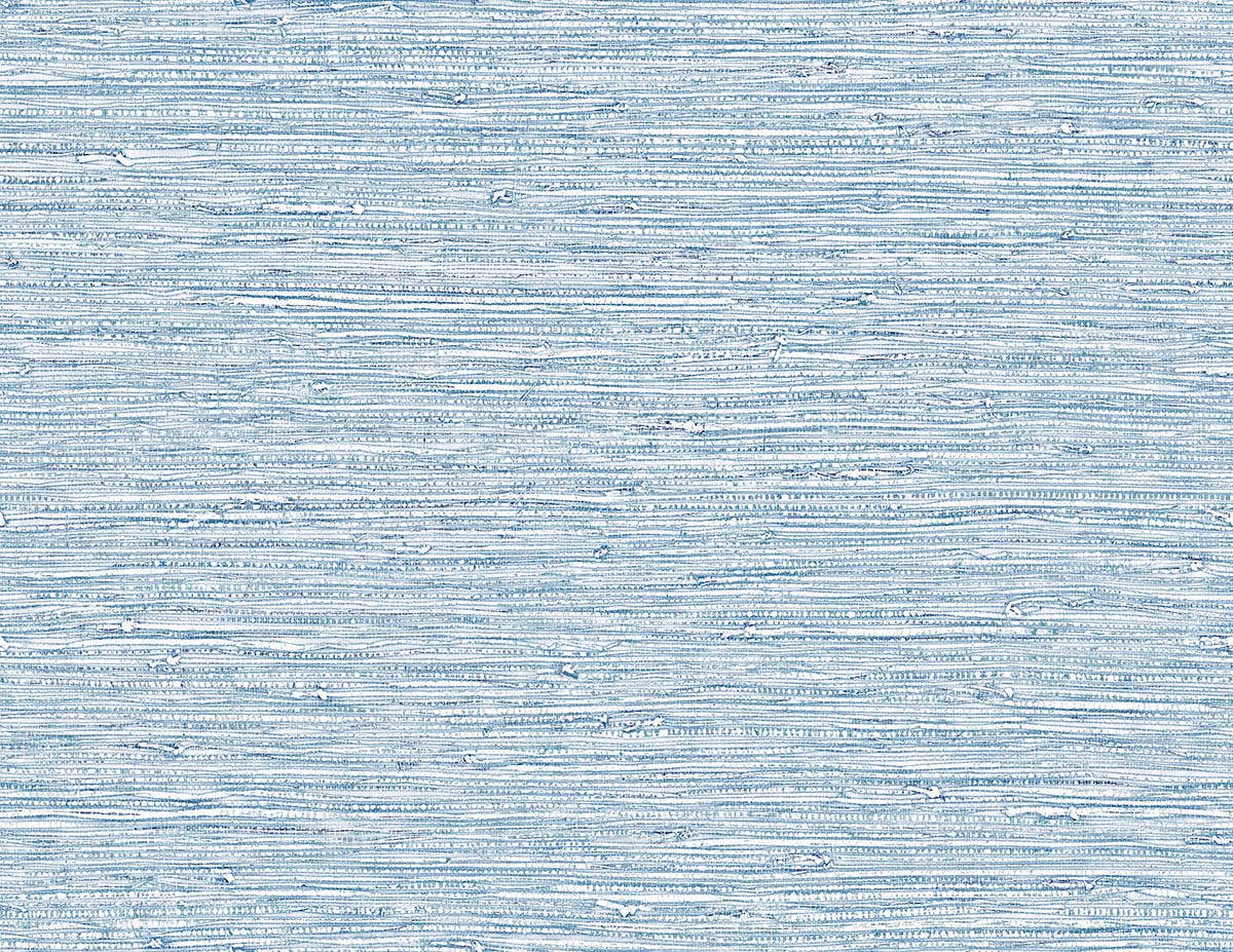Light blue Texture Grasscloth Effect Commercial Vinyl wallpaper with wavy lines, ideal for modern living spaces.