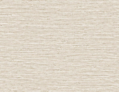 Texture Grasscloth Effect Commercial Vinyl wallpaper, beige with horizontal lines, ideal for modern spaces.
