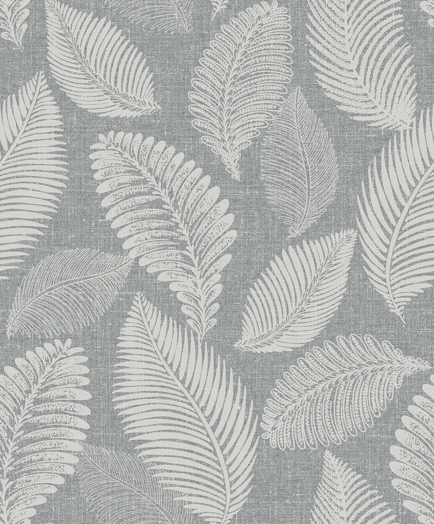Templeton Gray Scattered Leaves Wallpaper close-up.
