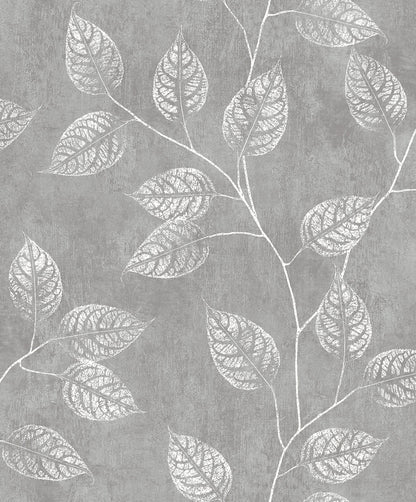 Mist Gray Branch Of Leaves Wallpaper
close-up.