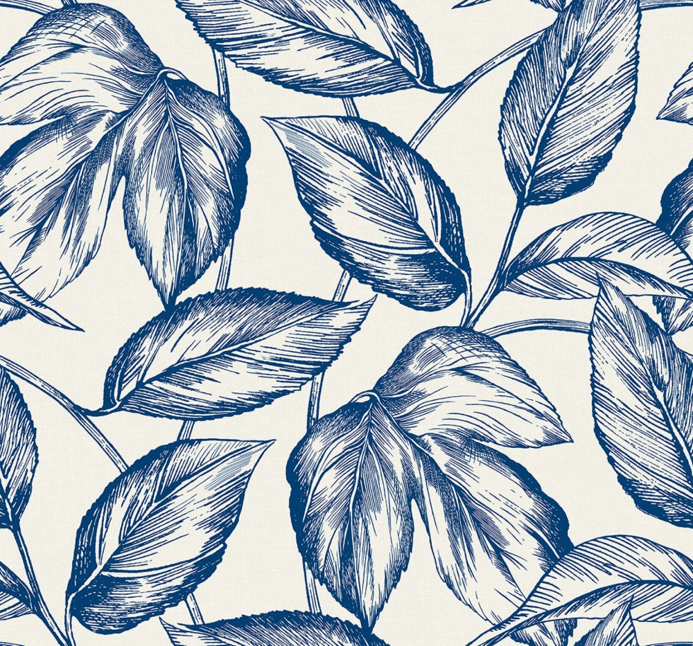 Sketched Leaves Wallpaper