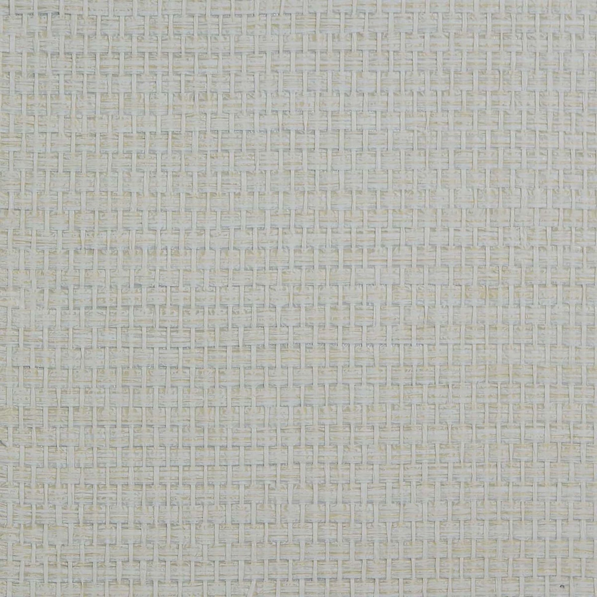 Soft Gray & White/Off White Raffia Texture Grasscloth & Naturals close-up.

