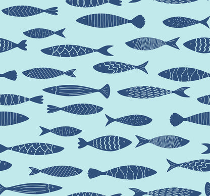 Painted Fish Wallpaper
