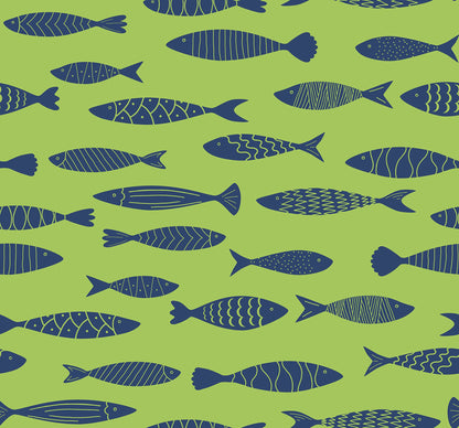 Painted Fish Wallpaper