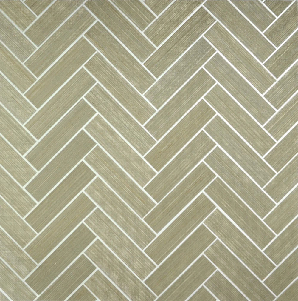 Herringbone Raffia Grasscloth & Naturals