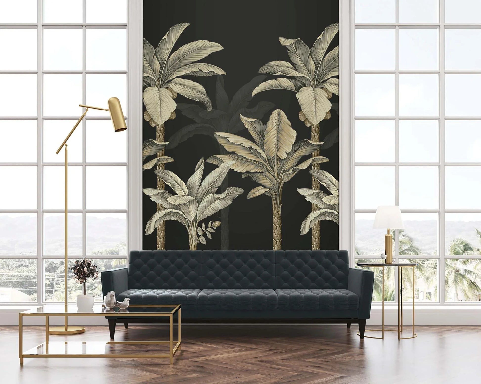 Tropical Palms Murals - Casa Mia Wallcovering