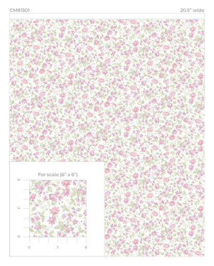 Cottage Mini Floral  Wallpaper