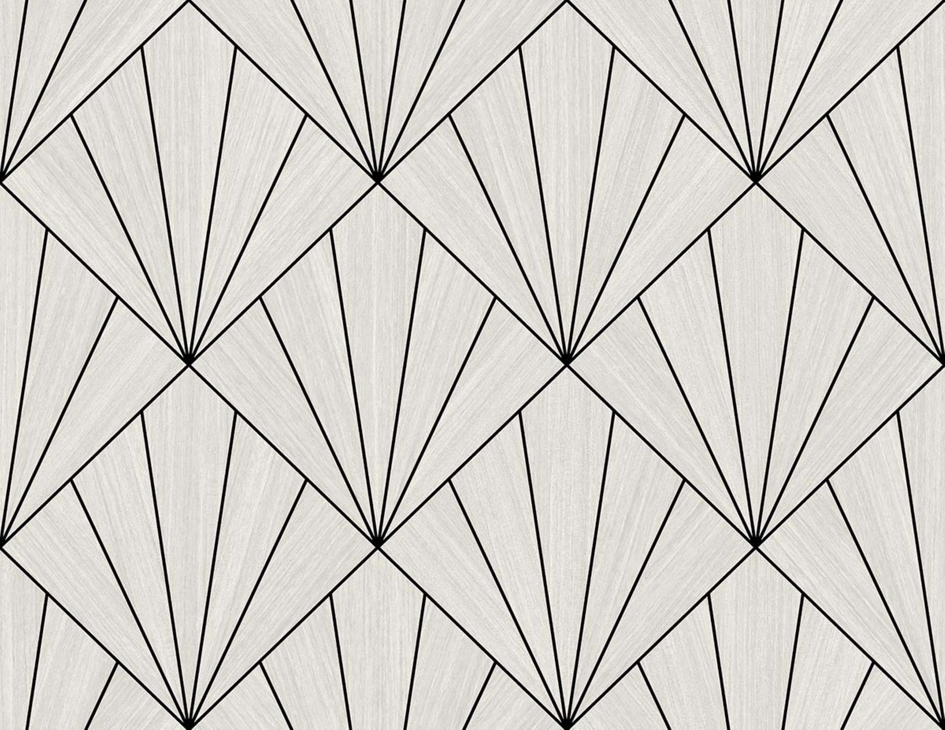 Black & White Art Deco Geo Commercial & Vinyl close-up.
