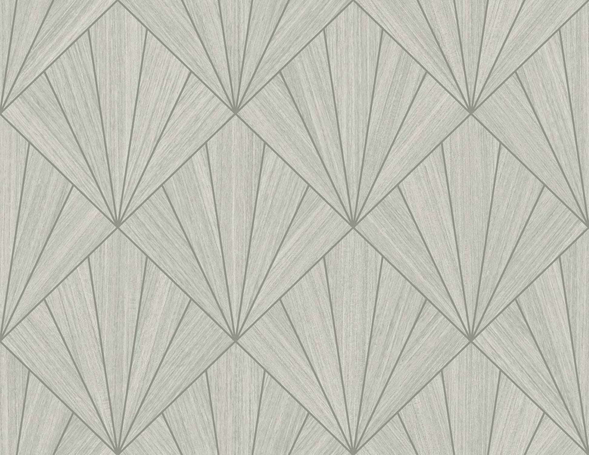 Beige & Ash Art Deco Geo Commercial & Vinyl close-up.
