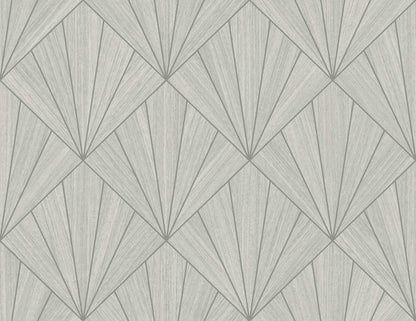 Beige & Ash Art Deco Geo Commercial & Vinyl close-up.
