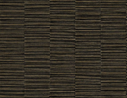 Brown Industrial Grasscloth Stripe Commercial & Vinyl close-up.
