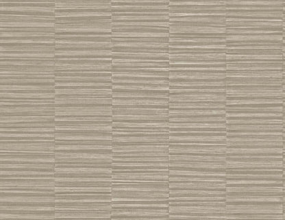 Beige Linen Industrial Grasscloth Stripe Commercial & Vinyl close-up.
